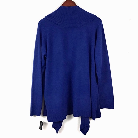 Karen Scott Macy's Plus LuxSoft Ruffle Cardigan - Picture 3 of 3